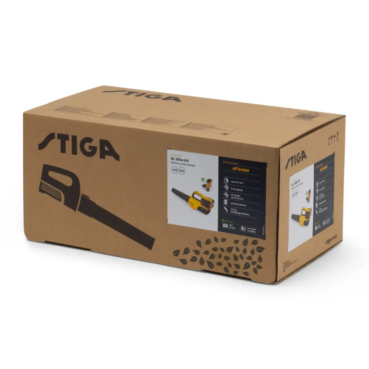 STIGA suflantă de frunze cu acumulator BL 300e Kit (cu acumulator și încărcător) STIGA
