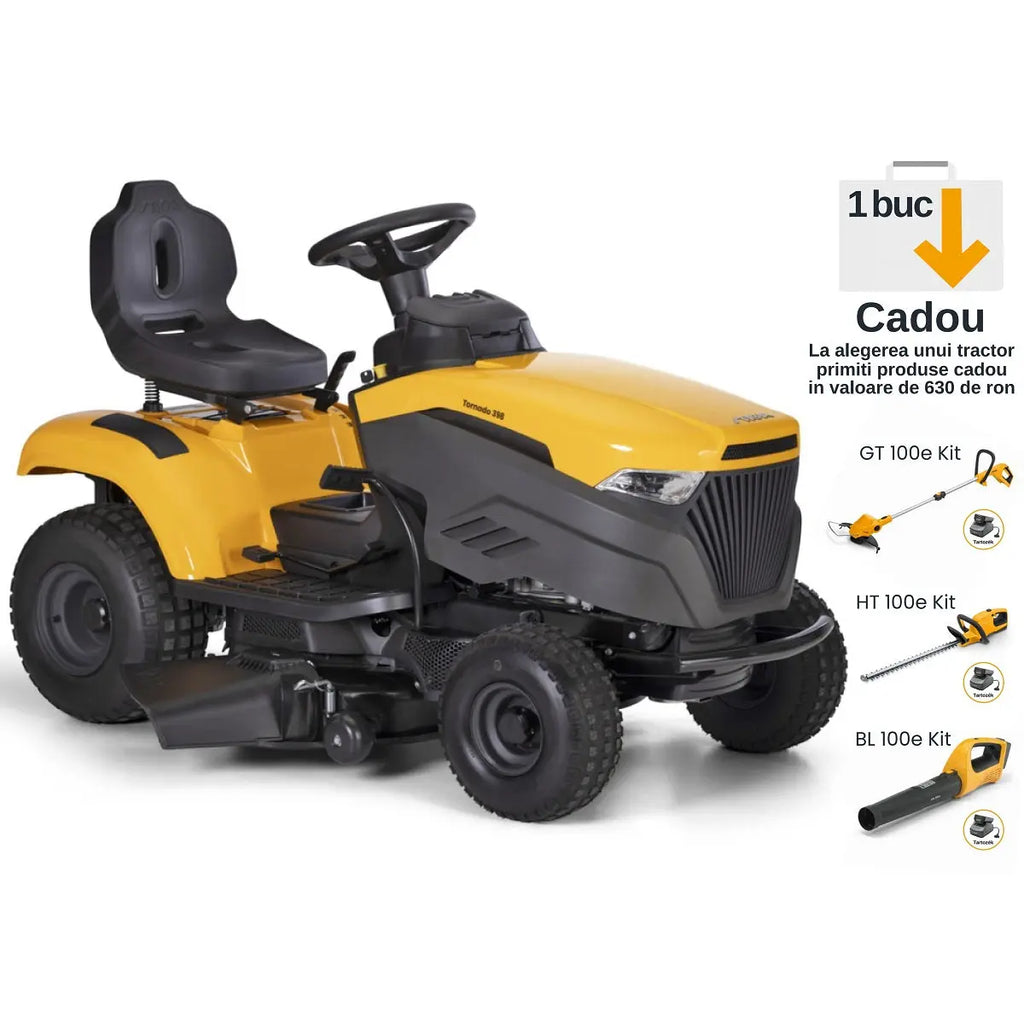 STIGA tractor de tuns iarba cu evacuare laterală TORNADO 398