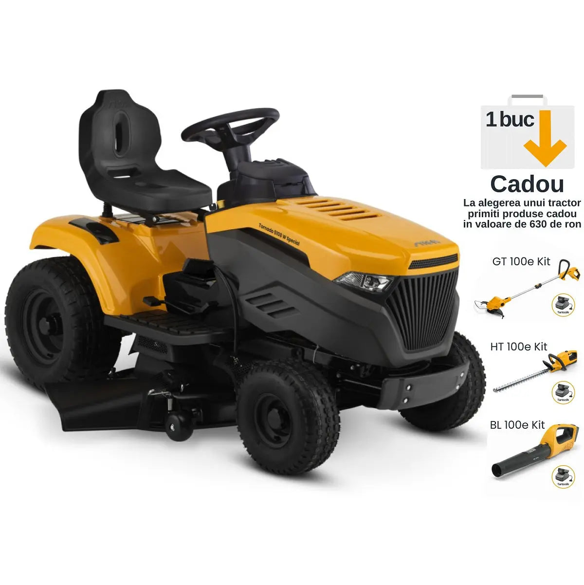 STIGA tractor de tuns iarba cu evacuare laterală TORNADO SPECIAL Honda GCV 530 V2