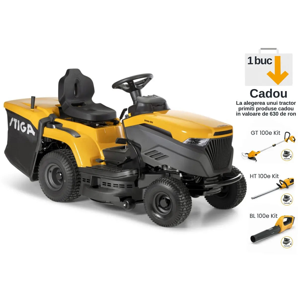 STIGA tractor de tuns iarba cu colector ESTATE 384